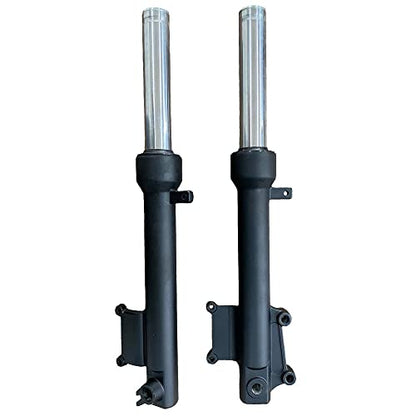 RedCap Front Shock Absorbers Forks Set for 50cc 150cc Scooter Moped TaoTao VIP MaxPower 150, PowerMax 150cc Roketa GY6 Scooter Moped 452mm (Black) - color: Black