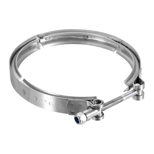 HARFINGTON 5.5" V Band Clamp Fits 140mm(5.51") V-Band Flange Clamp Only - size: 5.5 Inch