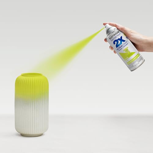 Rust-Oleum 334036 Painter's Touch 2X Ultra Cover Spray Paint, 12 oz, Gloss Key Lime (Pack of 4) - color: Gloss Key Lime, size: 12 Ounce (Pack of 4)