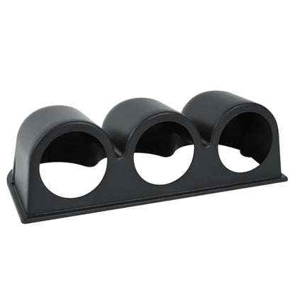 wuyaoyao Universal 2" 52mm Triple Hole Dash Gauge Pod Holder, Black - color: Black, size: 3-Hole