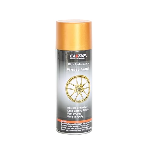 EASTUP Premium Metallic Acrylic Enamel Wheel Paint Flash-Orange-Gold Color, Brilliant Finish, High Durability, Fade-resistant, Quick Drying Rim Coating Spray Paint. - color: 18#2598-Flash Orange Gold