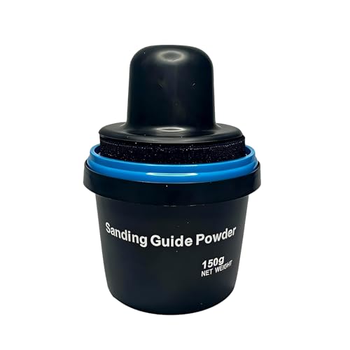Guide Coat Auto Body, Black Dry Guide Coat Auto Body for Auto Body Sanding, Highlights Scratches, Pinholes & Low Spots, Moisture-Resistant Cap, Wet & Dry Sanding Compatible (150g)