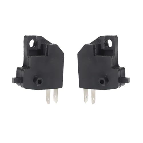 2 PCS Motorcycle Right Brake Light Switch, Right Front Hydraulic Brake Master Cylinder Light Stop Switch Kit, Handlebar Awitch Replacement, Universal for Motorcycles Off-Road Vehicles (Black)