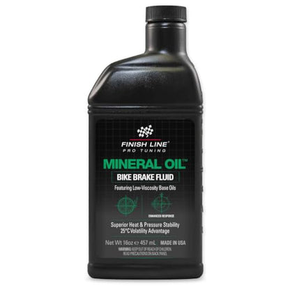 Finish Line Mineral Oil Bicycle Brake Fluid Low Viscosity 16 fl oz