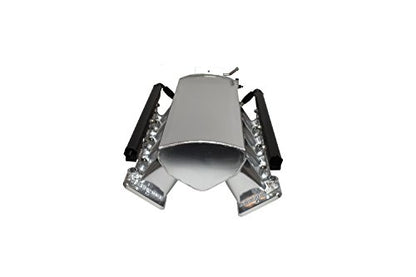 A-Team Performance Sheet Metal LS Swap Upper Intake Manifold - Silver, 102mm EFI Throttle Body, 15° Opening - TIG-Welded T6061 Aluminum - Compatible with Chevrolet, GMC & Pontiac LS1/LS2/LS6
