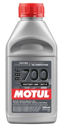 Motul RBF 700 Factory Line Racing Brake Fluid, Full Synthetic DOT 4 Brake Fluid with High Boiling Point, for Hydraulic and Clutch Systems, for Extreme Temperatures