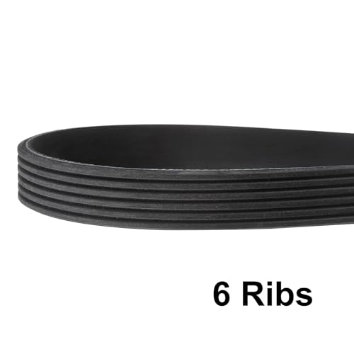 uxcell 6K785/6PK1995 Serpentine Belt 6 Ribs 1995mm Length x 21mm Width x 5mm Height, EPDM Poly V Belt, Multi Wedge Micro V Belt for Vehicle - size: 6PK1995