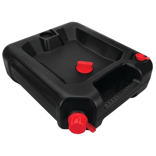 Performance Tool W4077 16-Quart Automotive Oil Drain Container, Black - style: 16 Quart Drain Pan