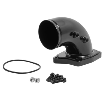 Turbo Air Intake Elbow Pipe Compatible with 03-07 F-250 F-350 F-450 - color: Black