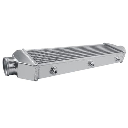 Universal Intercooler 28''x7.5''x2.8" Front Mount Intercooler 2.6'' Inlet and Outlet Aluminum Turbo Intercooler Direct Replacement for Any Turbo Charger system - size: 28''x7.5''x2.8" 2.6''