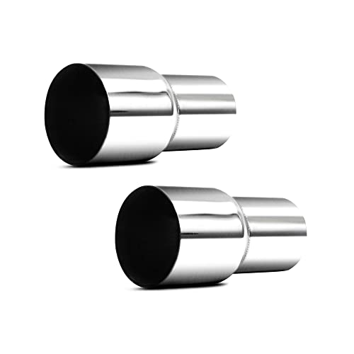 Universal 2.5" ID to 3" ID Exhaust Pipe Adapter Connector Reducer 304 Stainless Steel 2.5 Inch to 3.0 Inch 2 1/2” ID to 3.0” ID kit 2PCS - size: 2.5" ID to 3" ID