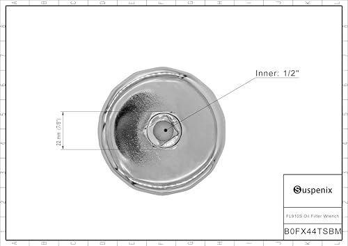 FL-910S FL910S Oil Filter Wrench Tool Compatible with Ford Bronco Edge Escape Explorer Fiesta Focus Fusion Maverick Mustang Ranger Taurus with Select Engine