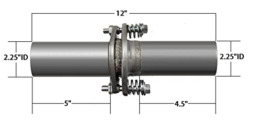 Exhaust Spherical Joint Repair Flange Spring Bolt Kit 2.25" 12" Long | Stainless Steel | Northeastern Exhaust - size: 2.25" ID x 12" Long