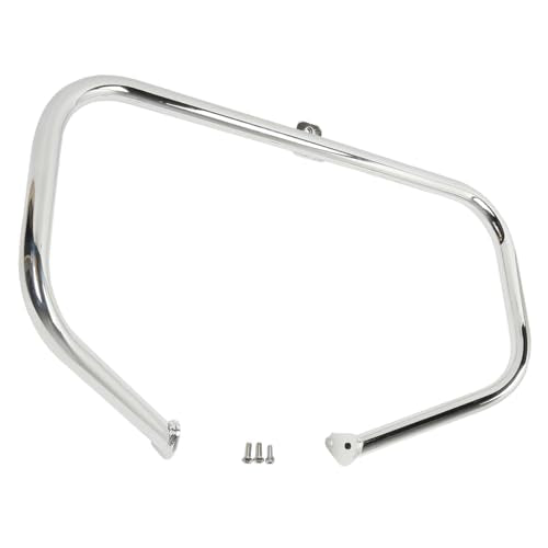 TCT-MOTORPARTS Engine Guard Highway Crash Bar Footpegs Footrest for Harley Touring Road King Glide Street Glide Electra Glide 1997-2008 - color: Chrome Engine Crash Bar+Footpegs #2