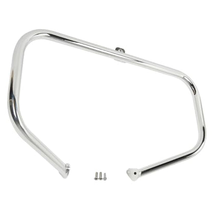 TCT-MOTORPARTS Engine Guard Highway Crash Bar Footpegs Footrest for Harley Touring Road King Glide Street Glide Electra Glide 1997-2008 - color: Chrome Engine Crash Bar+Footpegs #2