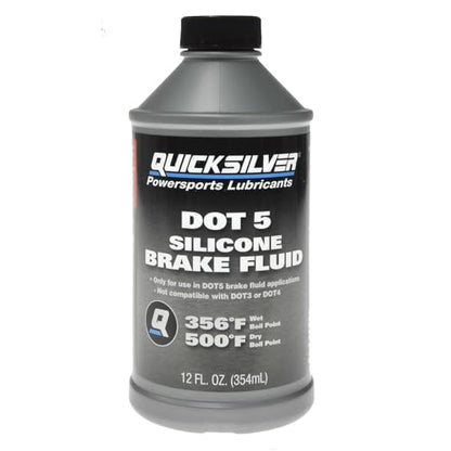 Quicksilver 8M0128419 DOT 5 Brake Fluid, 12oz - size: Pack of 1, style: DOT 5