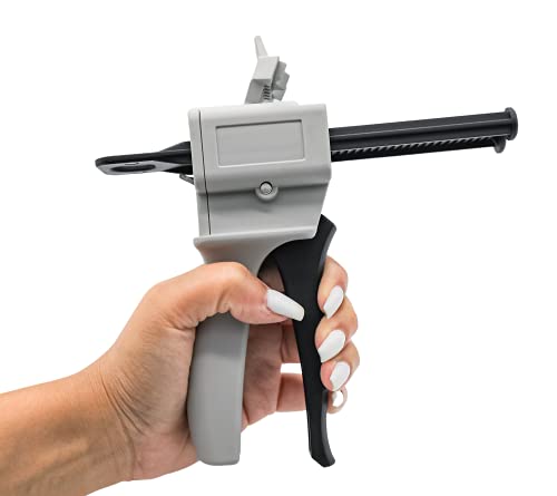 Dual Cartridge Gun Kit with Epoxy, 50ml, Mixing Nozzles - size: 3.25"(8.5cm)