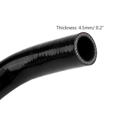 9pcs Silicone Auto Radiator Hose Kit, Coolant Pipe Car Radiator Hoses for D15 D16 SOHC EG/EK 1992-2000 (Black)