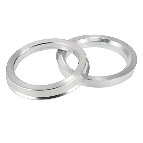 X AUTOHAUX 4pcs OD 72.6mm to ID 58.1mm Aluminium Alloy Hub Centric Rings - size: 58.1mm
