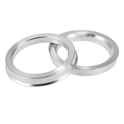 X AUTOHAUX 4pcs OD 72.6mm to ID 58.1mm Aluminium Alloy Hub Centric Rings - size: 58.1mm