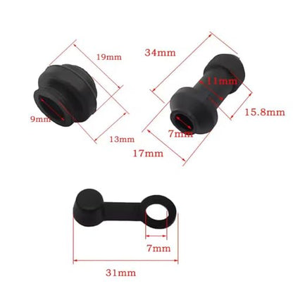 4 Set Disc Brake Caliper Dust Boot Cover Replacement Disc Brake Caliper Rubber Bushing Kit with Seals for Electric Scooter Brake Caliper Assembly GY6 Scooter Motocycle Dirt Bike Street Bike ATV
