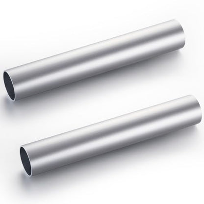 Hicarer 2 Pcs 2" (51mm) OD Straight Aluminum Pipe Tube - size: 2" (51mm) Od