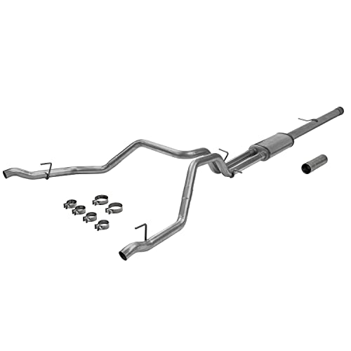 Flowmaster 717890 FlowFX Cat-Back Exhaust Kit 3.5 Inch Dual 2.5 Inch Tailpipes 409 Stainless Steel Compatible with 2019-2023 Chevy Silverado GMC Sierra 1500 6.2L 2/4WD and all Wheelbases
