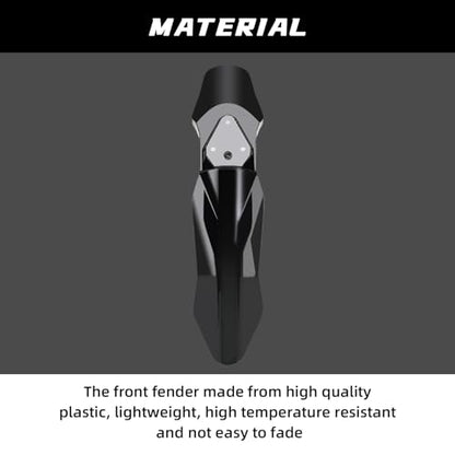 Motorcycle Front Fender Mud Guard for Talaria Sting X3/MX3/MX4 Black - color: Black
