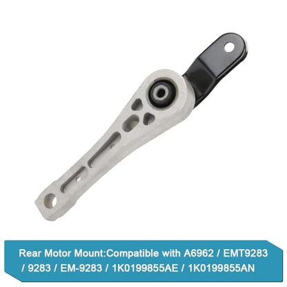 Engine Motor & Transmission Mount Kit Replacement for 2014-2019 Volkswagen - size: 3PCS-Compatible with OE# A6962 A4928 A6929