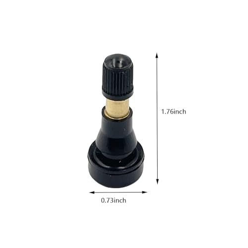 20Pcs TR600HP High Pressure Tire Valve Stems Tubeless Black Brass Rubber Snap-in Tire Valves Compatible with 0.453 inches Rim Holes Vehicles Trucks Trailers Cars - size: TR600HP-20pcs