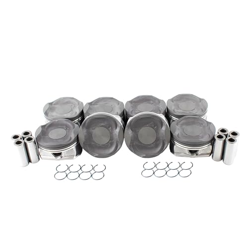 DNJ P978.20 Oversize Piston Set for 2007-2021 Lexus, Toyota Land Cruiser, LX570, Sequoia 5.7L V8 32V DOHC 5663cc - size: 2. Oversize 0.20 In. (.50mm)