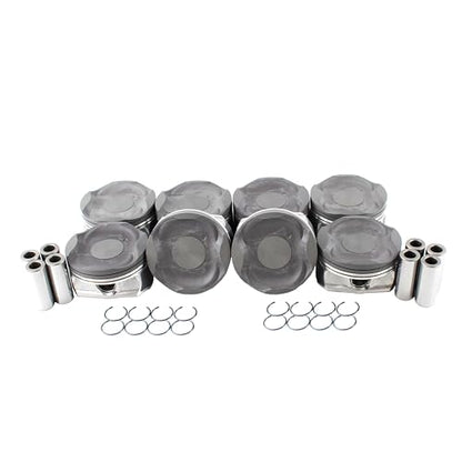 DNJ P978.20 Oversize Piston Set for 2007-2021 Lexus, Toyota Land Cruiser, LX570, Sequoia 5.7L V8 32V DOHC 5663cc - size: 2. Oversize 0.20 In. (.50mm)
