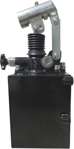 Hydraulics Single Acting Hydraulic Hand Pump with 2 QTs Tank 4350 PSI,45 cc Single Acting Hydraulic Pump – Portable Hydraulic Power for System Testing, Emergencies