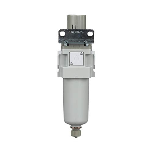PneumaticPlus SAW400-N04BG-MEP Compressed Air Filter Regulator Piggyback Combo 1/2" NPT - Metal Bowl, Manual Drain, Bracket, Gauge - style: Metal Bowl - Manual Drain