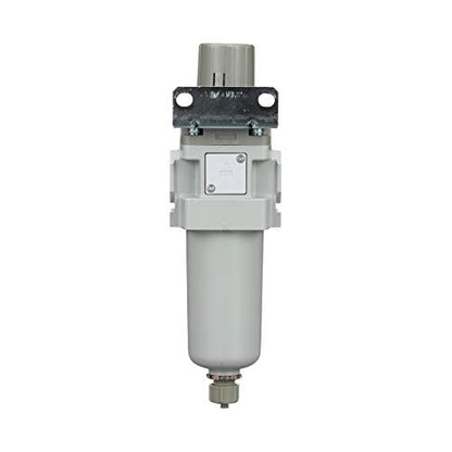 PneumaticPlus SAW400-N04BG-MEP Compressed Air Filter Regulator Piggyback Combo 1/2" NPT - Metal Bowl, Manual Drain, Bracket, Gauge - style: Metal Bowl - Manual Drain