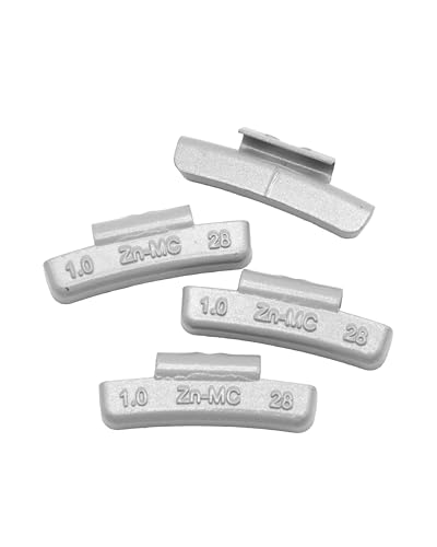MC Type 1oz Wheel Weights Zinc Clip on 50Pcs/Box Fits Alloy Rim - size: MCc-1.00 Oz