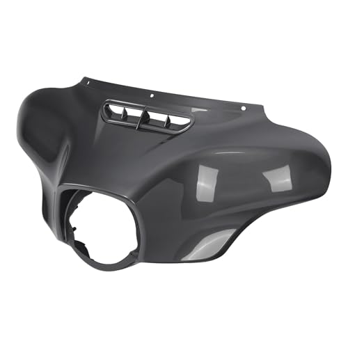 HR3 Gauntlet Gray Metallic Batwing Outer Fairing Body + Vent Trim Compatible with 2021 Street Glide Special FLHXS Ultra Limited FLHTK - color: Gauntlet Gray Metallic