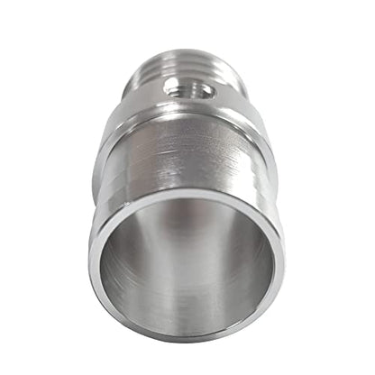 1-1/2" to 1-3/4" Aluminum Hose Barb Fitting with 1/8" NPT Port - size: 1-1/2"-1-3/4" with 1/8"NPT port