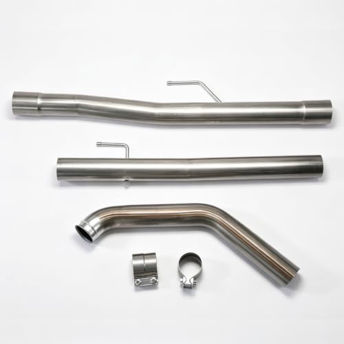 Stainless Steel Exhaust Pipes for 2014-2018 Ram 1500 3.0L 3" Powerstroke Diesel - size: for 2014-2018 Ram 1500