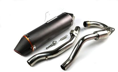 STONEMEN Full Exhaust Muffler System Slip On For CRF150F CRF230F 2003-2013 Titanium