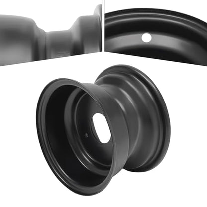 7'' Atv Wheel Rim 16x8-7 3-Hole Tire Wheel Rim for 125cc ATV Black (Diameter: 200mm/7.87in)