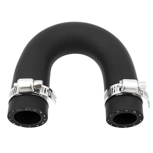 551699 Heater Core Bypass Hose Coolant Crossover Loop, -40°F to 257°F Temperature Resistant,without hardening or failure,5/8" & 3/4" with 2 Pack Stainless Steel Clamps for LS LT Engines
