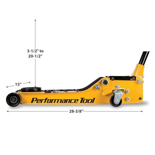 Performance Tool W1645 3.5 Ton Low Profile Swiveling Floor Jack - style: 3-1/2 Ton (7,000 lbs) Low Profile