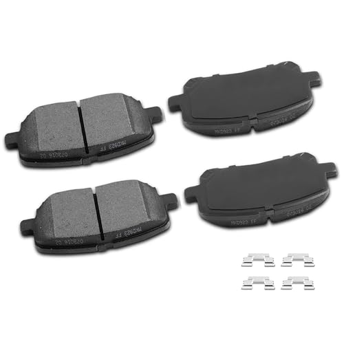 cciyu D923 Brake Pads w/Hardware Front Disc Brake Pad Set - size: Front[D923]