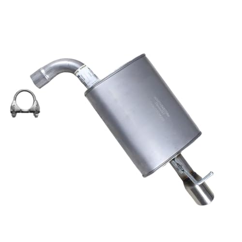 Exhaust Passenger Side Muffler Compatible with Ford Explorer 2012-2015 2.0L | Stainless Steel | Northeastern Exhaust | Includes Clamp | Direct-Fit Replacement - color: Passenger Side Muffler