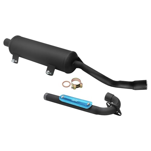 38mm Exhaust Muffler Pipe for 150cc-250cc Vertical Engine ATV Quad Buggy – 1.5 Inch Slip-On Silencer for 200cc 250cc Dirt Bike Go Kart TaoTao Coolster SSR