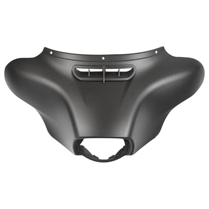 HR3 Industrial Gray Denim Batwing Outer Fairing Body + Vent Trim Compatible with 2018 Street Glide FLHX 2019 Street Glide Special FLHXS - color: Industrial Gray Denim