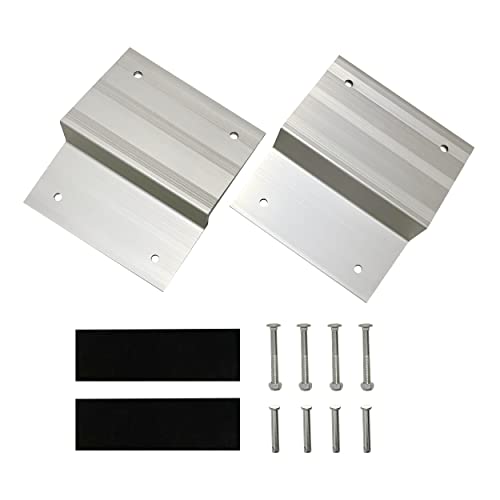 MaxxHaul Aluminum Ramp Top Kit 2 Pack Turns 2x8 Boards into Utility Loading Ramps 1400 lb Capacity with Non‑Skid Surface and Tailgate Protective Pads (80439) - size: (Pack of 1)