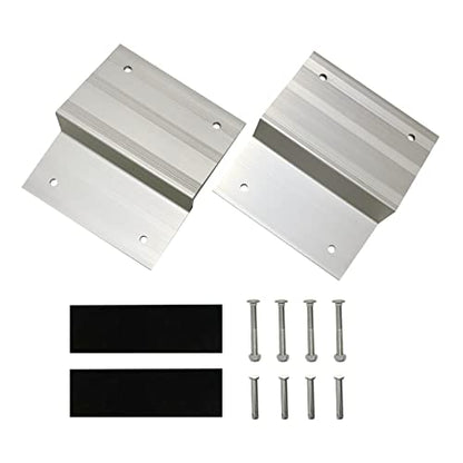 MaxxHaul Aluminum Ramp Top Kit 2 Pack Turns 2x8 Boards into Utility Loading Ramps 1400 lb Capacity with Non‑Skid Surface and Tailgate Protective Pads (80439) - size: (Pack of 1)
