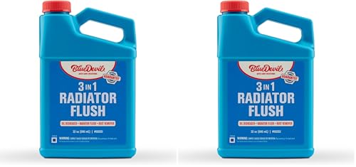 BlueDevil Products 00203 Radiator Flush & Oil Degreaser - 1 Quart (Pack of 2) - size: Pack of 2